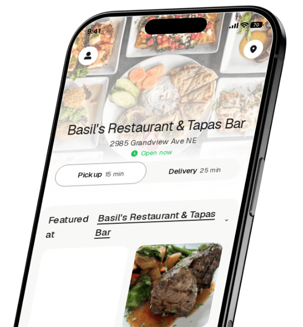 Basil's Restaurant & Tapas Bar app preview